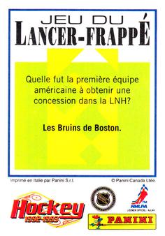 1992-93 Panini Stickers (French) #265 Brad Shaw  Back