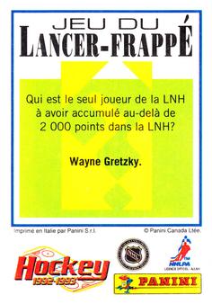 1992-93 Panini Hockey Stickers (French) #274 Nicklas Lidstrom  Back