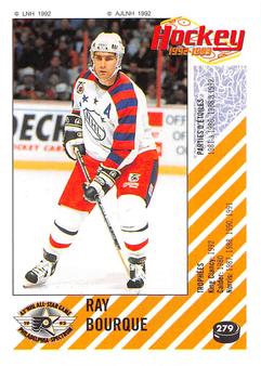 1992-93 Panini Hockey Stickers (French) #279 Ray Bourque Front