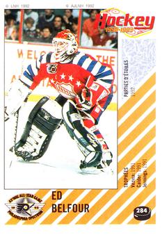 1992-93 Panini Hockey Stickers (French) #284 Ed Belfour Front