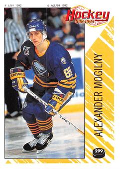 1992-93 Panini Hockey Stickers (French) #299 Alexander Mogilny  Front