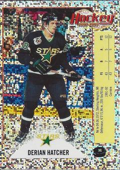 1992-93 Panini Hockey Stickers (French) #H Derian Hatcher  Front