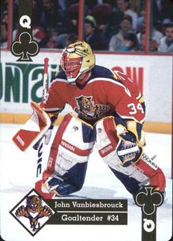 1995-96 Hoyle Eastern Conference Playing Cards #Q♣ John Vanbiesbrouck  Front