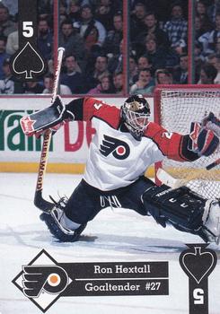 1995-96 Hoyle Eastern Conference Playing Cards #5♠ Ron Hextall  Front