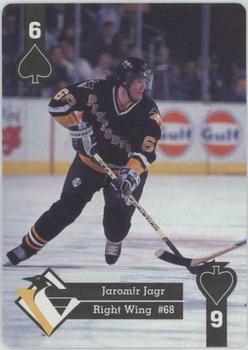 1995-96 Hoyle Eastern Conference Playing Cards #6♠ Jaromir Jagr  Front