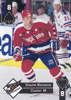 1995-96 Hoyle Eastern Conference Playing Cards #8♠ Dimitri Khristich Front