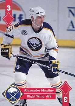 1995-96 Hoyle Eastern Conference Playing Cards #3♦ Alexander Mogilny  Front