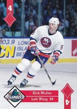 1995-96 Hoyle Eastern Conference Playing Cards #4♦ Kirk Muller  Front