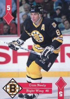 1995-96 Hoyle Eastern Conference Playing Cards #5♦ Cam Neely  Front