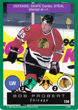 1995-96 Playoff One on One Challenge #134 Bob Probert  Front