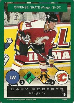 1995-96 Playoff One on One Challenge #19 Gary Roberts  Front