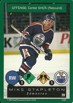 1995-96 Playoff One on One Challenge #39 Mike Stapleton  Front