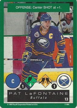 1995-96 Playoff One on One Challenge #13 Pat LaFontaine  Front