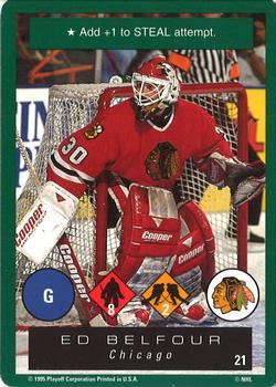 1995-96 Playoff One on One Challenge #21 Ed Belfour  Front