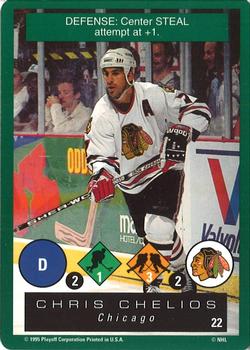 1995-96 Playoff One on One Challenge #22 Chris Chelios  Front