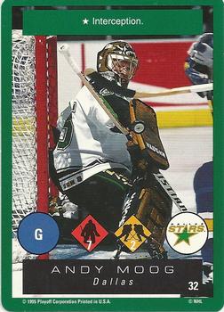 1995-96 Playoff One on One Challenge #32 Andy Moog  Front