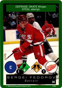 1995-96 Playoff One on One Challenge #34 Sergei Fedorov  Front