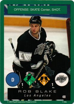 1995-96 Playoff One on One Challenge #48 Rob Blake  Front