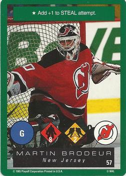 1995-96 Playoff One on One Challenge #57 Martin Brodeur  Front