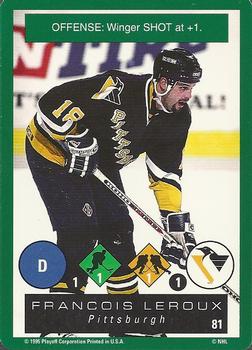 1995-96 Playoff One on One Challenge #81 Francois Leroux  Front