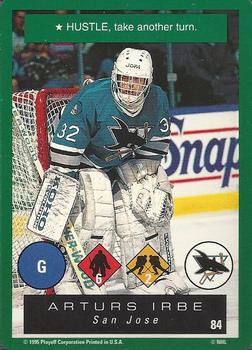1995-96 Playoff One on One Challenge #84 Arturs Irbe  Front
