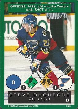 1995-96 Playoff One on One Challenge #88 Steve Duchesne  Front