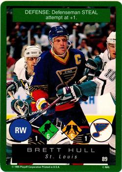 1995-96 Playoff One on One Challenge #89 Brett Hull  Front