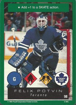 1995-96 Playoff One on One Challenge #98 Felix Potvin  Front