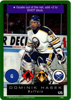 1995-96 Playoff One on One Challenge #125 Dominik Hasek  Front
