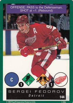1995-96 Playoff One on One Challenge #144 Sergei Fedorov  Front