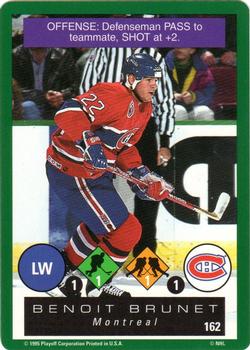 1995-96 Playoff One on One Challenge #162 Benoit Brunet  Front