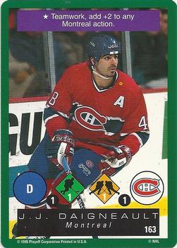 1995-96 Playoff One on One Challenge #163 J.J. Daigneault  Front