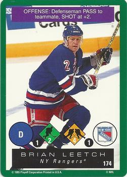 1995-96 Playoff One on One Challenge #174 Brian Leetch  Front