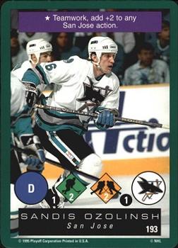 1995-96 Playoff One on One Challenge #193 Sandis Ozolinsh  Front
