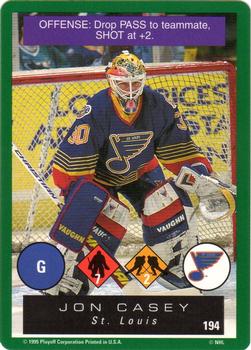 1995-96 Playoff One on One Challenge #194 Jon Casey  Front