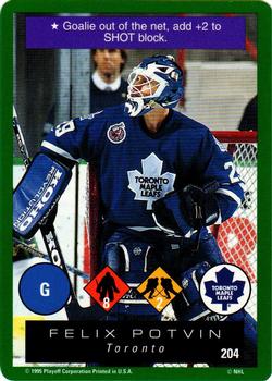 1995-96 Playoff One on One Challenge #204 Felix Potvin  Front