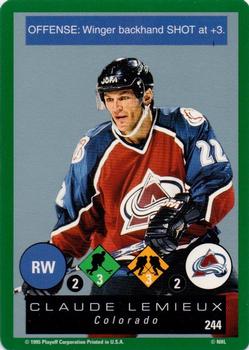 1995-96 Playoff One on One Challenge #244 Claude Lemieux Front