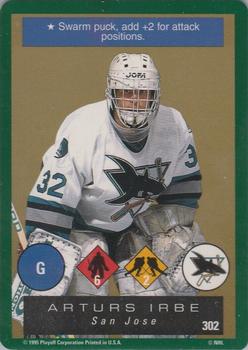 1995-96 Playoff One on One Challenge #302 Arturs Irbe Front