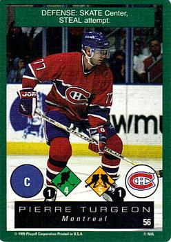 1995-96 Playoff One on One Challenge #56 Pierre Turgeon  Front