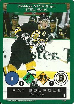 1995-96 Playoff One on One Challenge #5 Ray Bourque  Front