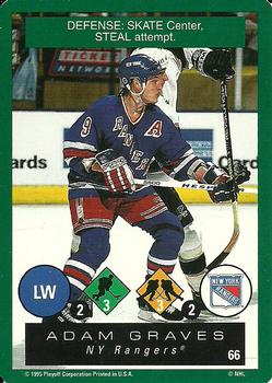 1995-96 Playoff One on One Challenge #66 Adam Graves  Front