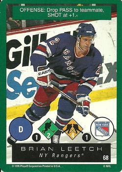 1995-96 Playoff One on One Challenge #68 Brian Leetch  Front