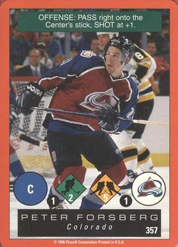 1996-97 Playoff One on One Challenge #357 Peter Forsberg Front