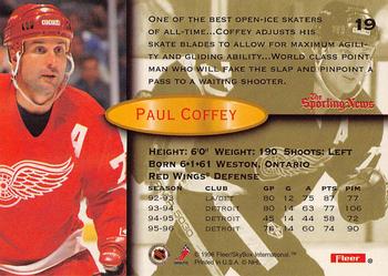 1997 Kenner/Fleer/Upper Deck Starting Lineup Cards #19 Paul Coffey  Back