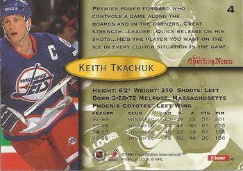 1997 Kenner/Fleer/Upper Deck Starting Lineup Cards #4 Keith Tkachuk  Back