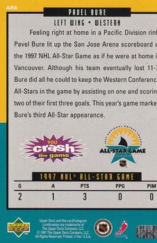 1997 Upper Deck Crash the All-Star Game #8 Pavel Bure  Back