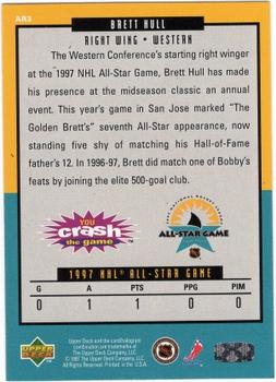 1997 Upper Deck Crash the All-Star Game #AR3 Brett Hull  Back