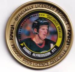 1997-98 Katch/Irwin Medallions - Gold #97 Daniel Alfredsson  Front