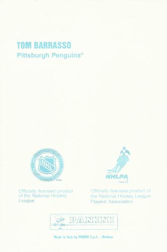 1998-99 Panini Photocards #NNO Tom Barrasso  Back