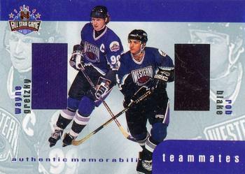1999-00 Be a Player Memorabilia - Update Teammates Jerseys #TM-2 Wayne Gretzky / Rob Blake  Front